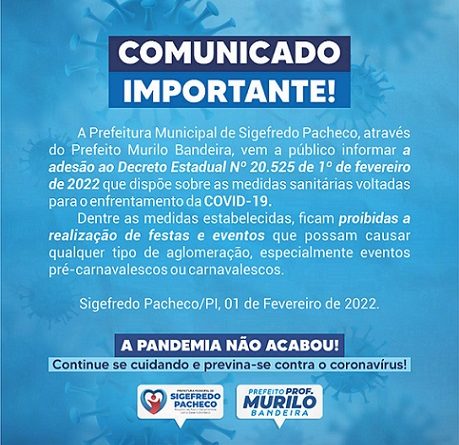 Comunicado Importante!